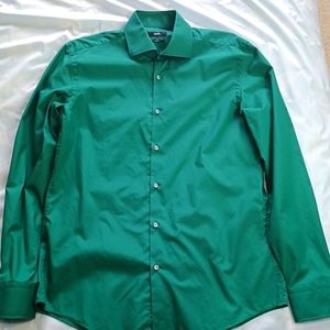 Men's Hugo Boss Prince Green Slim Fit Button-up Dress Shirt